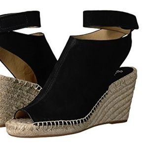 Splendid Jeren Black Espadrille Wedge
